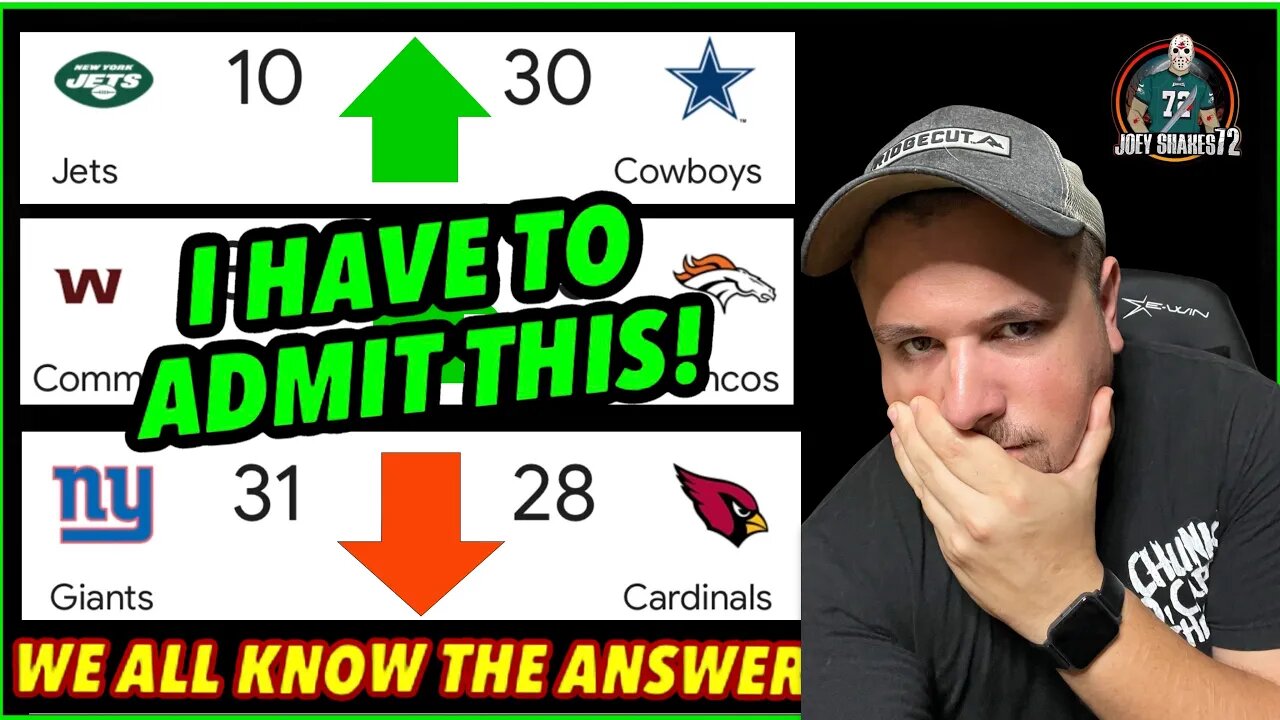 SHOCKED! TIME TO TELL THE TRUTH! I HAVE TO ADMIT WHAT LIES AHEAD! HERE WE GO! NFC EAST AFTER WEEK 2!