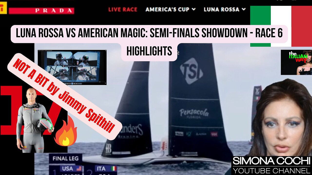 Luna Rossa vs American Magic: Semi-Finals Showdown - Race 6 Highlights