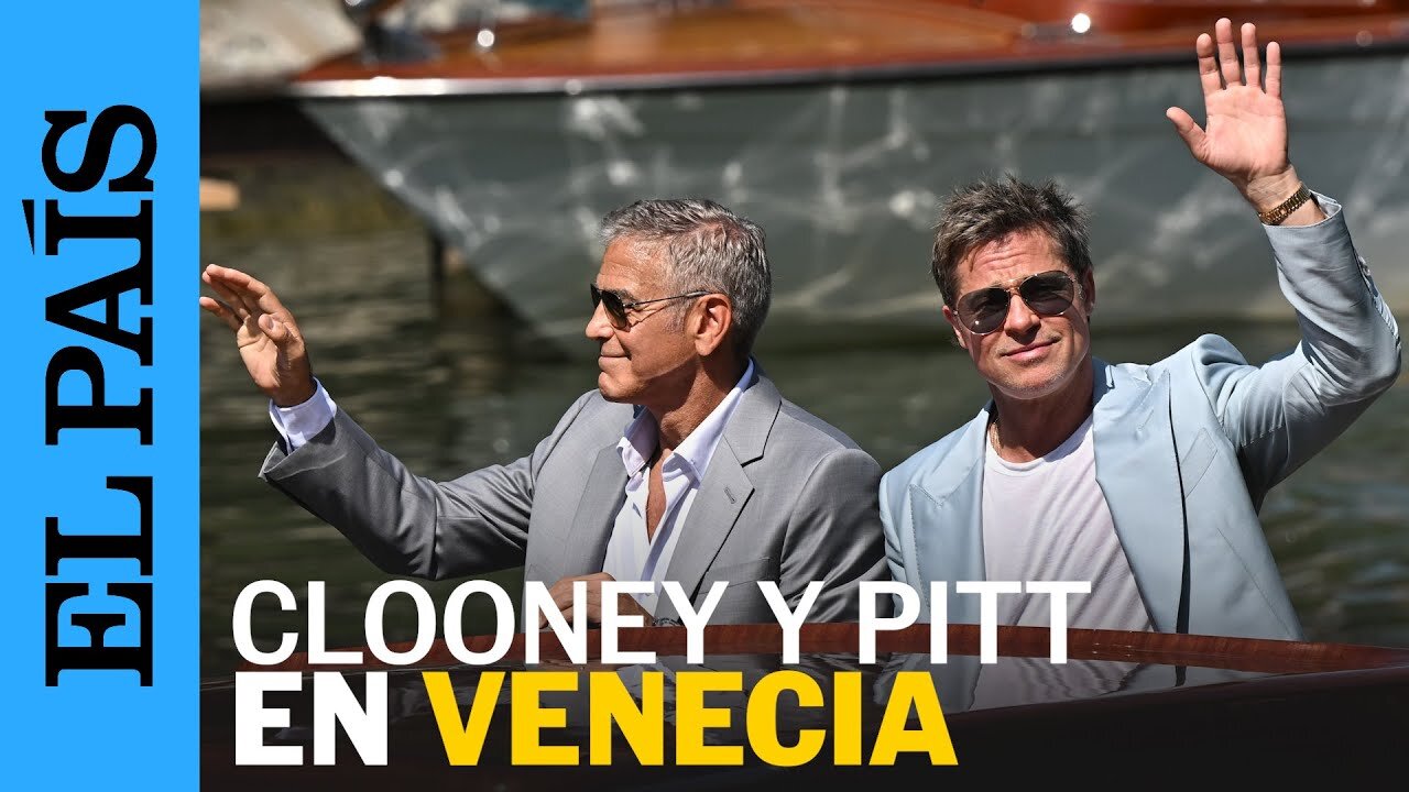 George Clooney y Brad Pitt desatan el entusiasmo de sus seguidores en Venecia | EL PAÍS