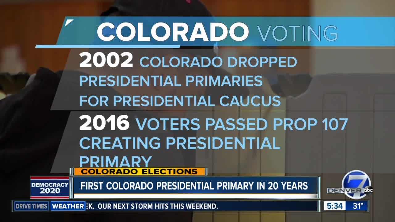 Colorado changing from Presidential caucasus to primaries