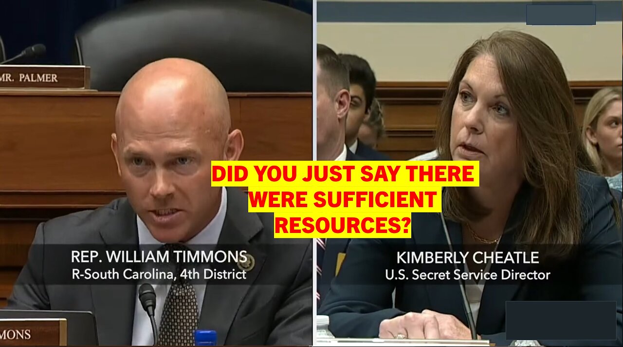 Rep. William Timmons (R-SC): Did You Just Say There Were Sufficient Resources?