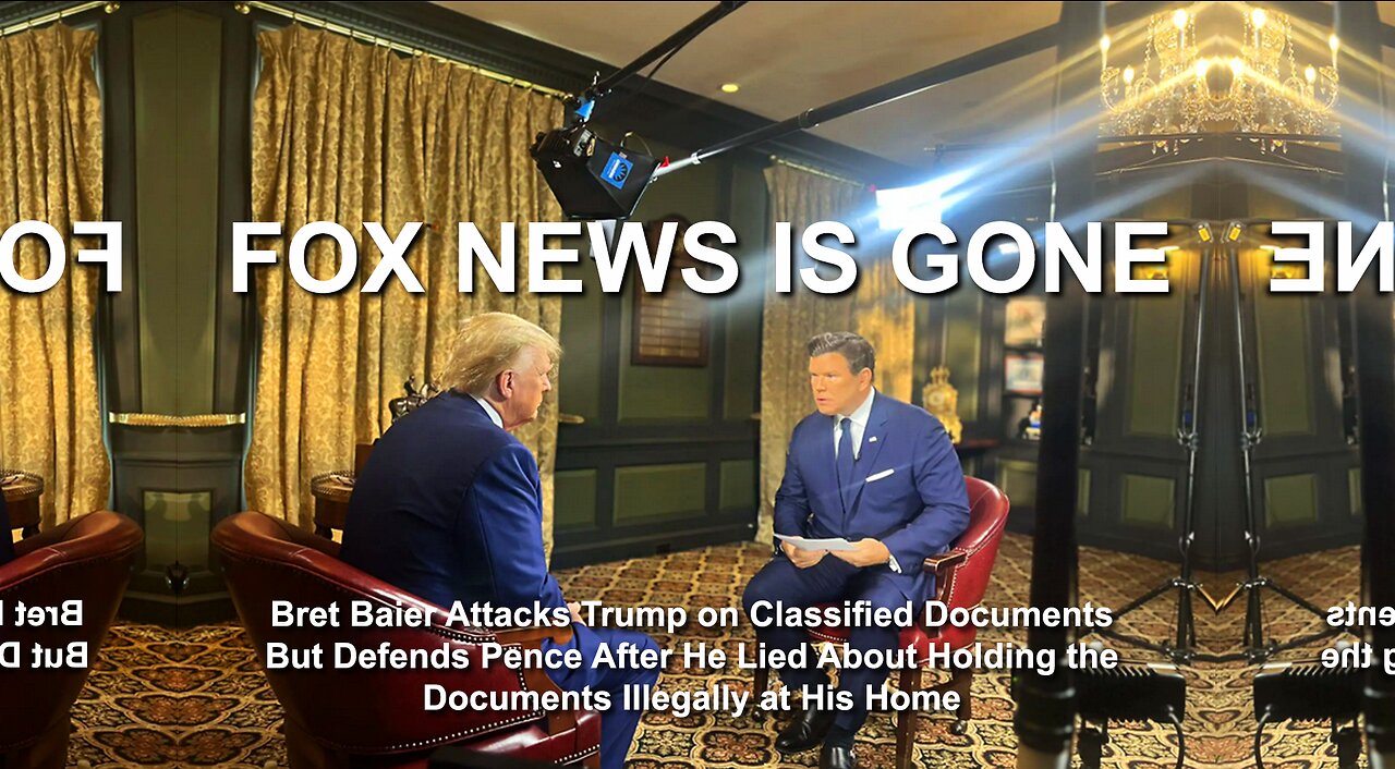 Bret Baier Attacks Trump on Classified Documents But Defends Pence