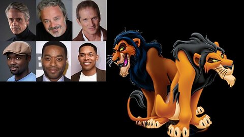 Animated Voice Comparison- Scar (Lion King)