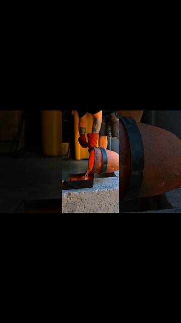 #pouring & #quenching #aluminum #melting #metalcasting #belgium #devilforge