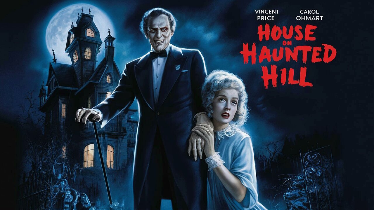 16 NIGHTS OF HORROR FILMS! House On Haunted Hill (1959)