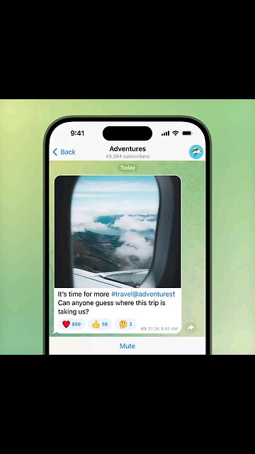 Hashtags Específicas por Chat. Grupos e canais podem usar o formato #hashtag@nomedeusuario nas