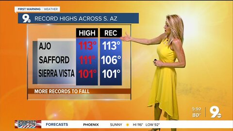 Record highs to end a hot July