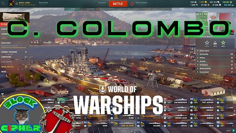 T10 BB C.Colombo in WoWS | Randoms