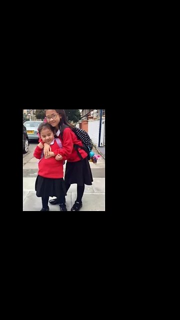 Going to School- my baby girls-once upon a time #memories