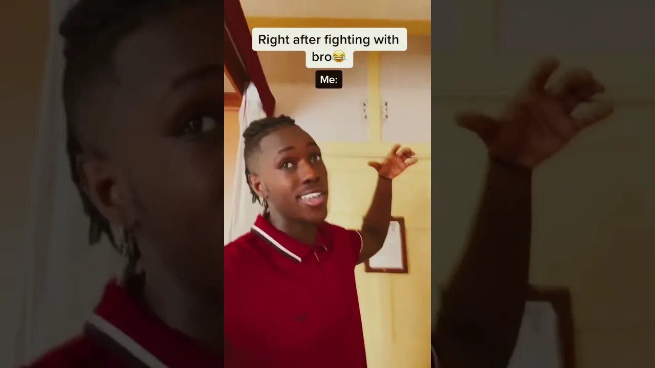 How it be after fighting with your sibling 😂