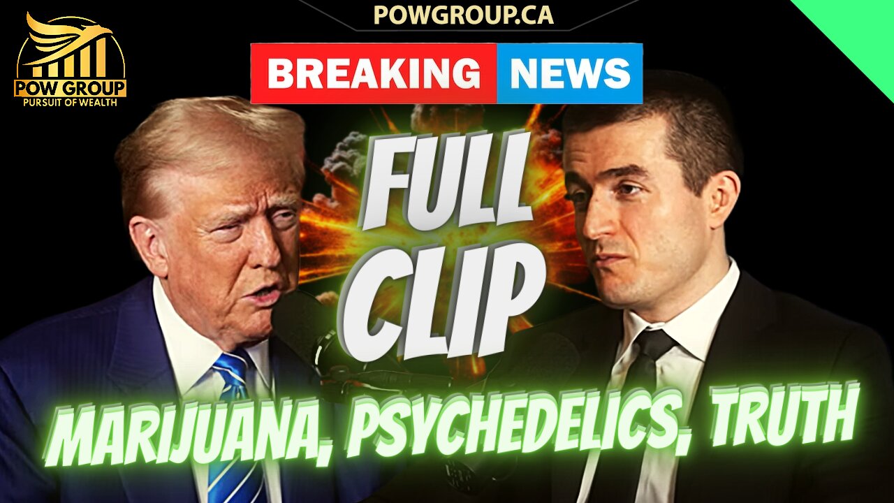 🚨BREAKING🚨Lex Fridman Podcast: Trump Talks Marijuana, Psychedelics, Truth... The Time Has Come.