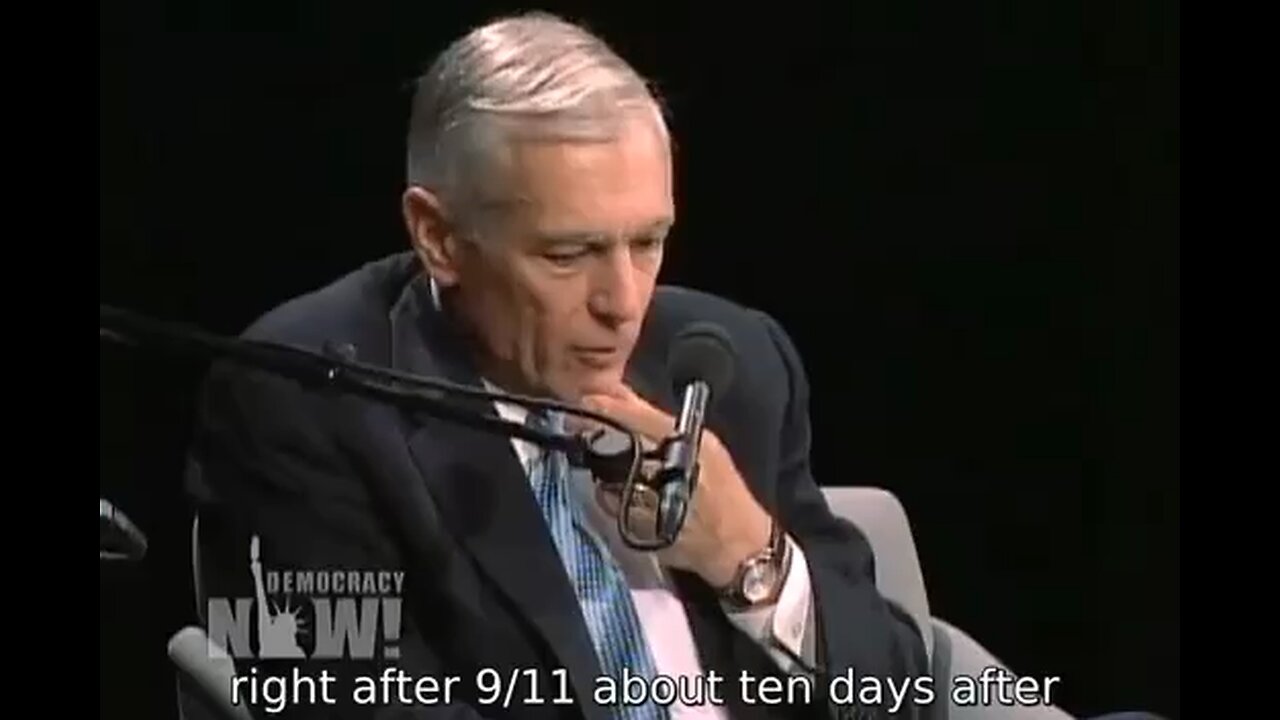 General Wesley Clark discussing the plan shown to him right after 9/11 to take out seven countries