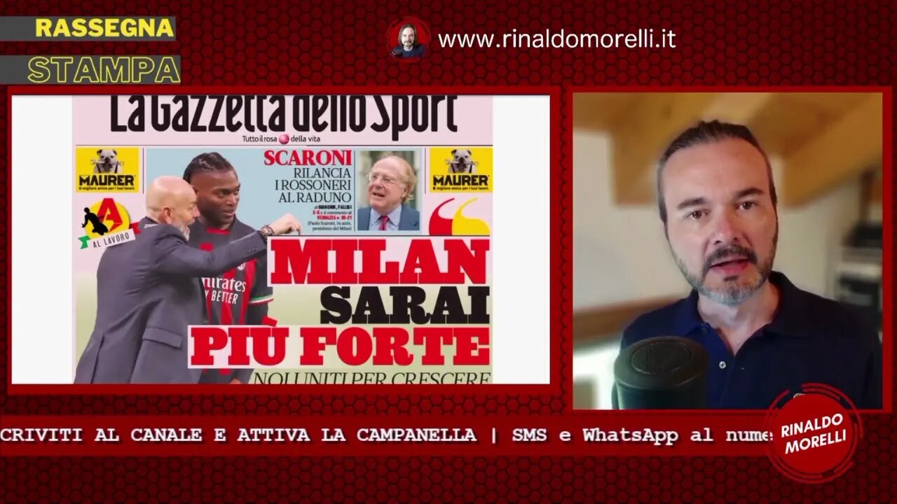 🗞️ Rassegna Stampa 10.7.2023 #403 - MILAN si parte! Oggi inizia la stagione. Addio a Luisito Suarez.