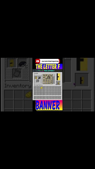 How To Make The Letter F Banner | Minecraft