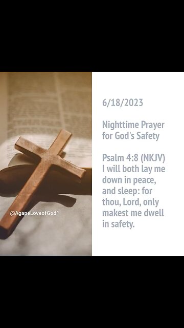 Nighttime Prayer for God's Safety #Shorts