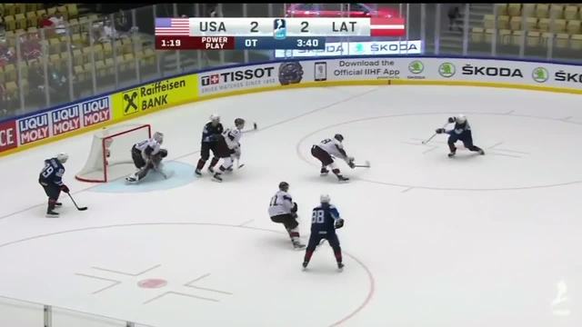 Dylan Larkin keeps producing as USA beats Latvia at World Championships