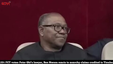 25% FCT votes: Peter Obi’s lawyer, Ben Nwosu reacts to anarchy claims credited to Tinubu