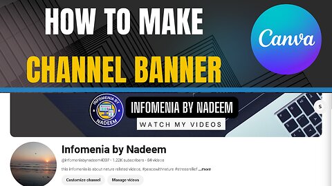 How To Make a Professional YouTube Banner || How to make a youtube channel art for free ||