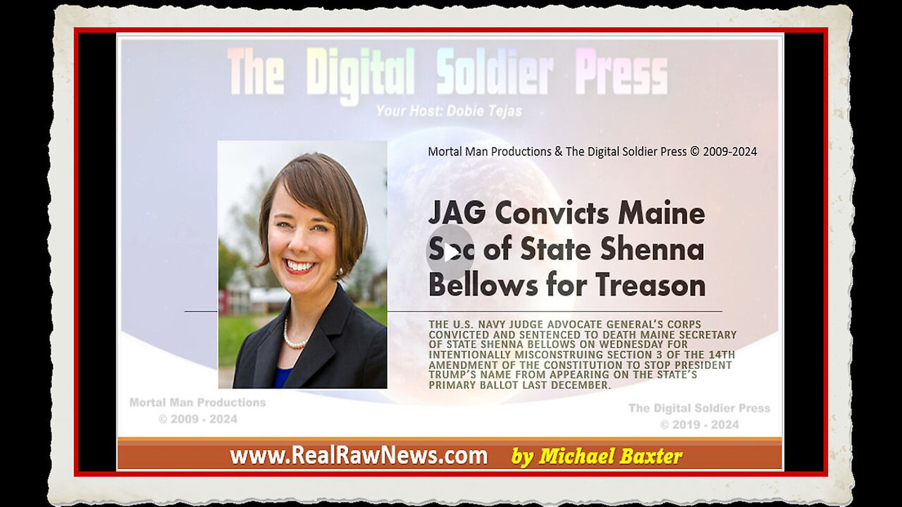 JAG Convicts Maine Sec of State Shenna Bellows for Treason