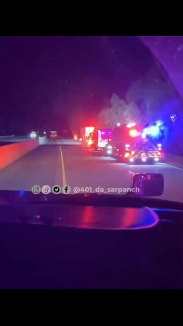 Truck Fire On Highway 401