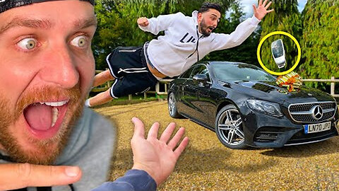 SURPRISING BEST FRIEND WITH DREAM CAR!! (Catch It You Keep It)