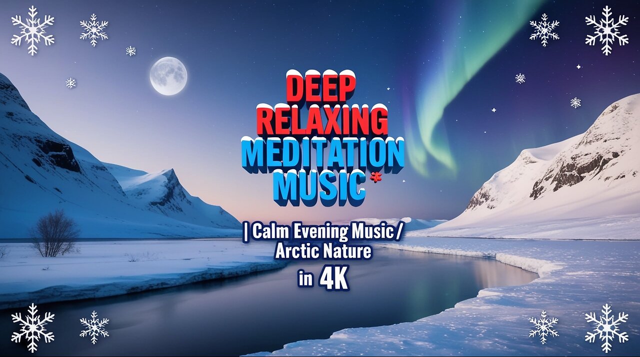 ❄️ Deep Relaxing Meditation Music | Calm Evening Music | Arctic Nature in 4K ❄️