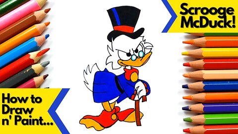 How to draw and paint Scrooge McDuck