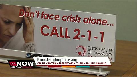 Crisis Center helps woman turn her life around