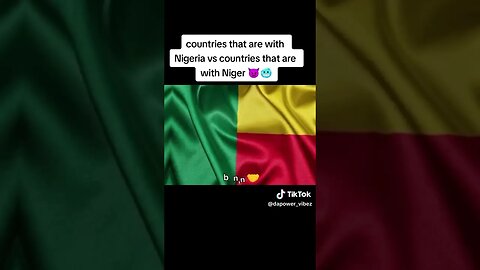 countries that are with Nigeria vs counties with Niger..#ecowas