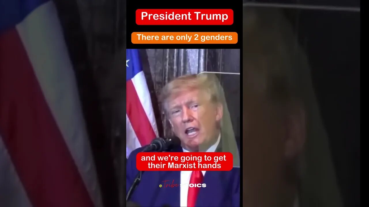 President Donald Trump: there are only two genders