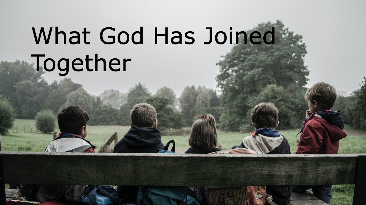October 10, 2021 - Mark 10:2-16 - What God Has Joined Together