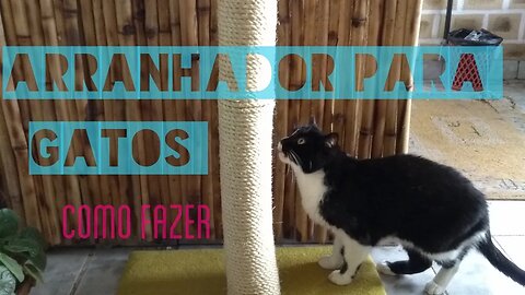 como fazer arranhador para gatos @bambutotal