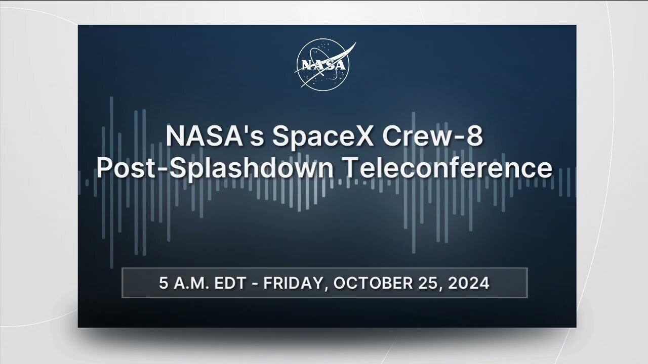 NASA's SpaceX Crew-8 Post-Splashdown Teleconference