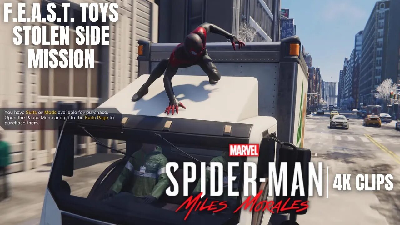 F.E.A.S.T. Toys Stolen Side Mission | Spider-Man: Miles Morales Gameplay | PS5, PS4 | 4K HDR