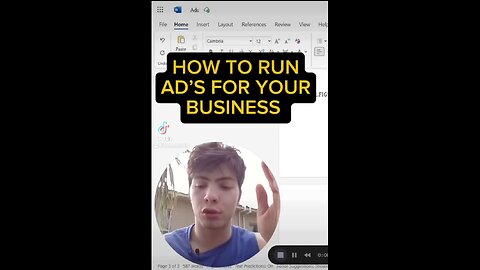 HOW TO RUN AD’S FOR YOUR BUSINESS🚀