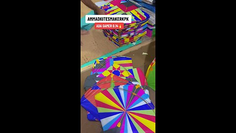 HAND MADE ART WITH PAPER MAKING ADA GAMER KITE FOR KITES LOVER❤️