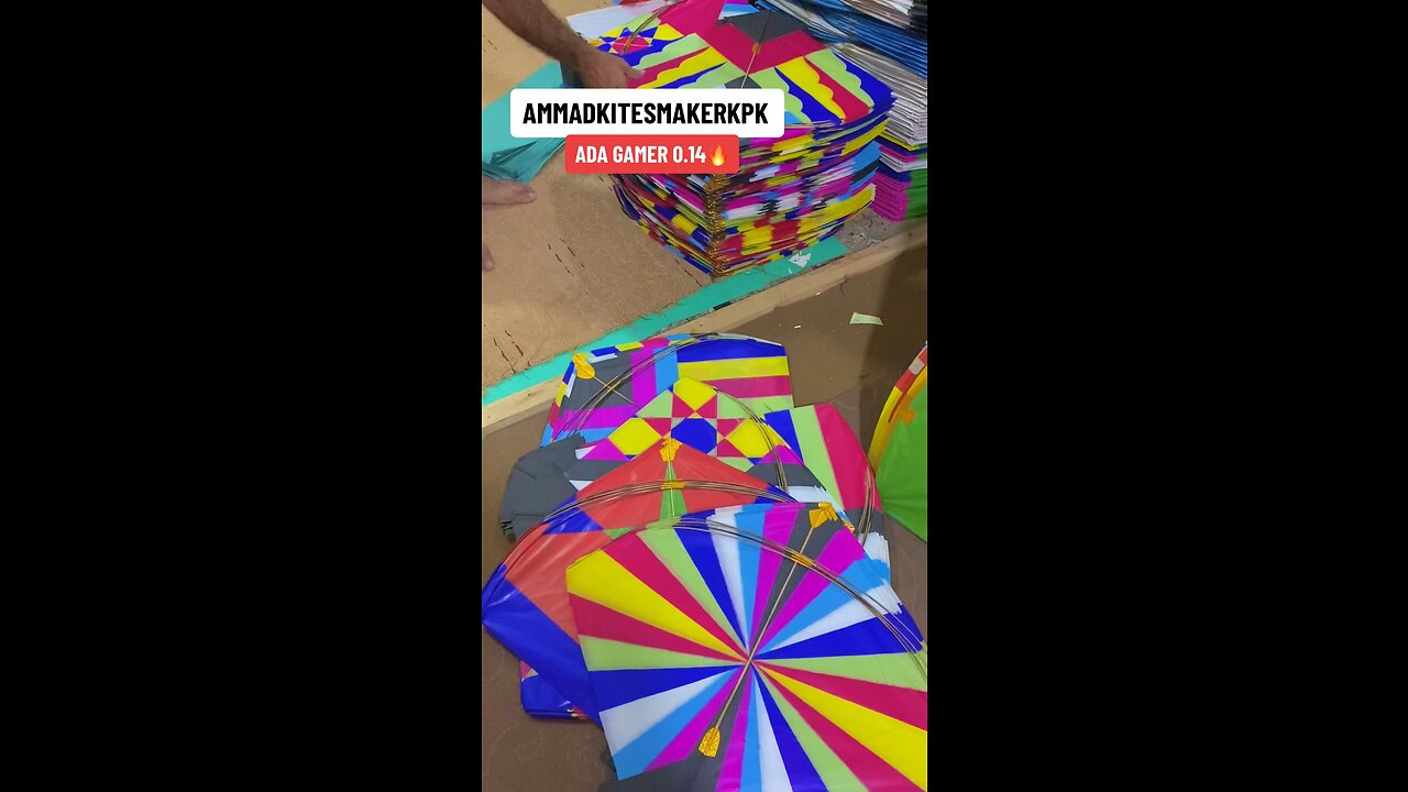 HAND MADE ART WITH PAPER MAKING ADA GAMER KITE FOR KITES LOVER❤️