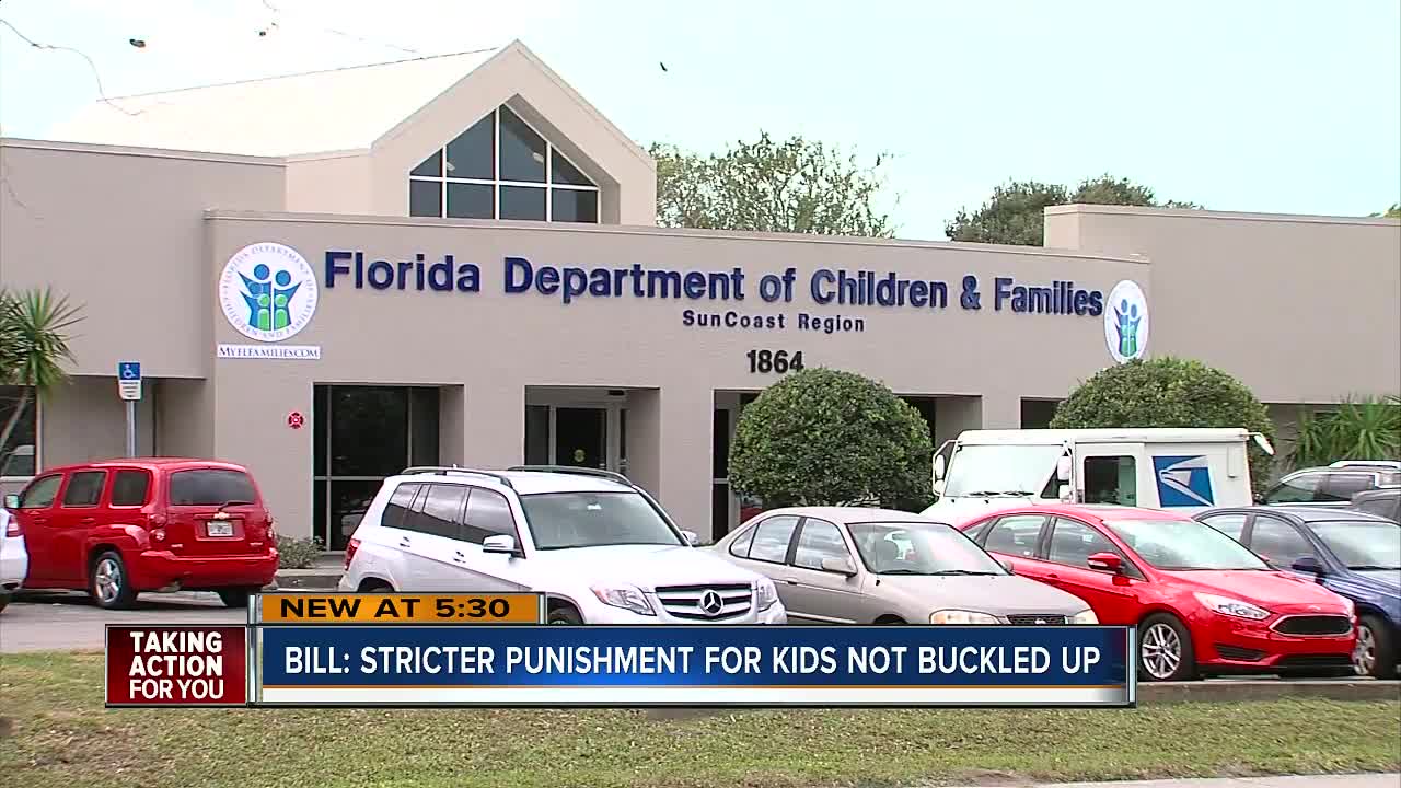 Buckle up your kids or you could be investigated for abuse if new law passes