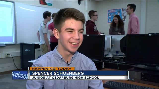 Cedarburg High School students go from the classroom to space