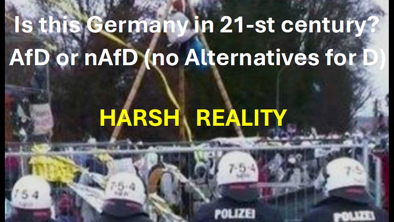 Is this Germany in the 21-st Century? AfD or nAfD.