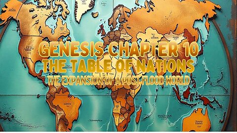 Genesis Chapter 10 Bible Study, The Table of Nations