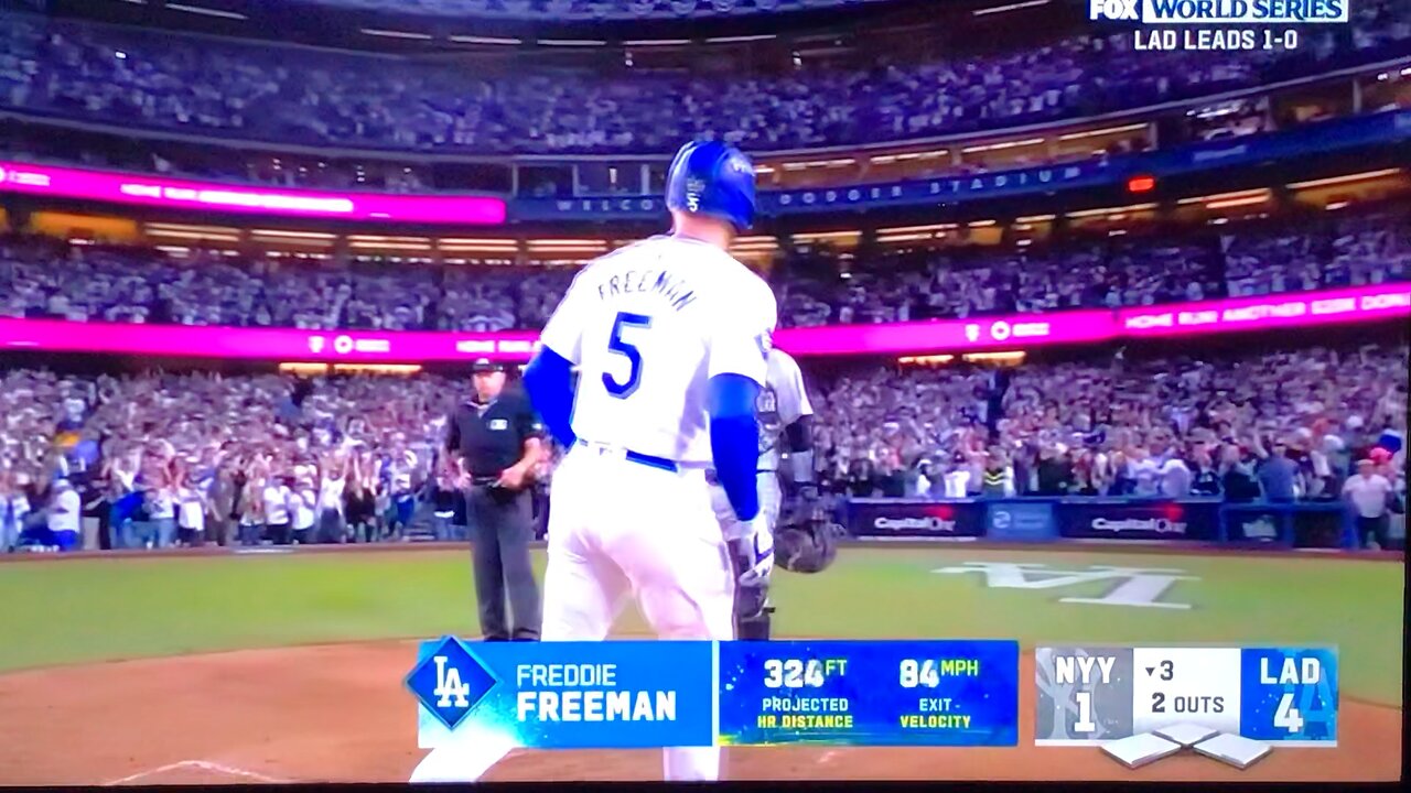 Dodgers 1B #5 Freddie Freeman HR(2) ⚾️401ft.