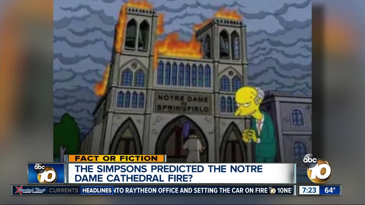 The Simpsons predicted the Notre Dame fire?