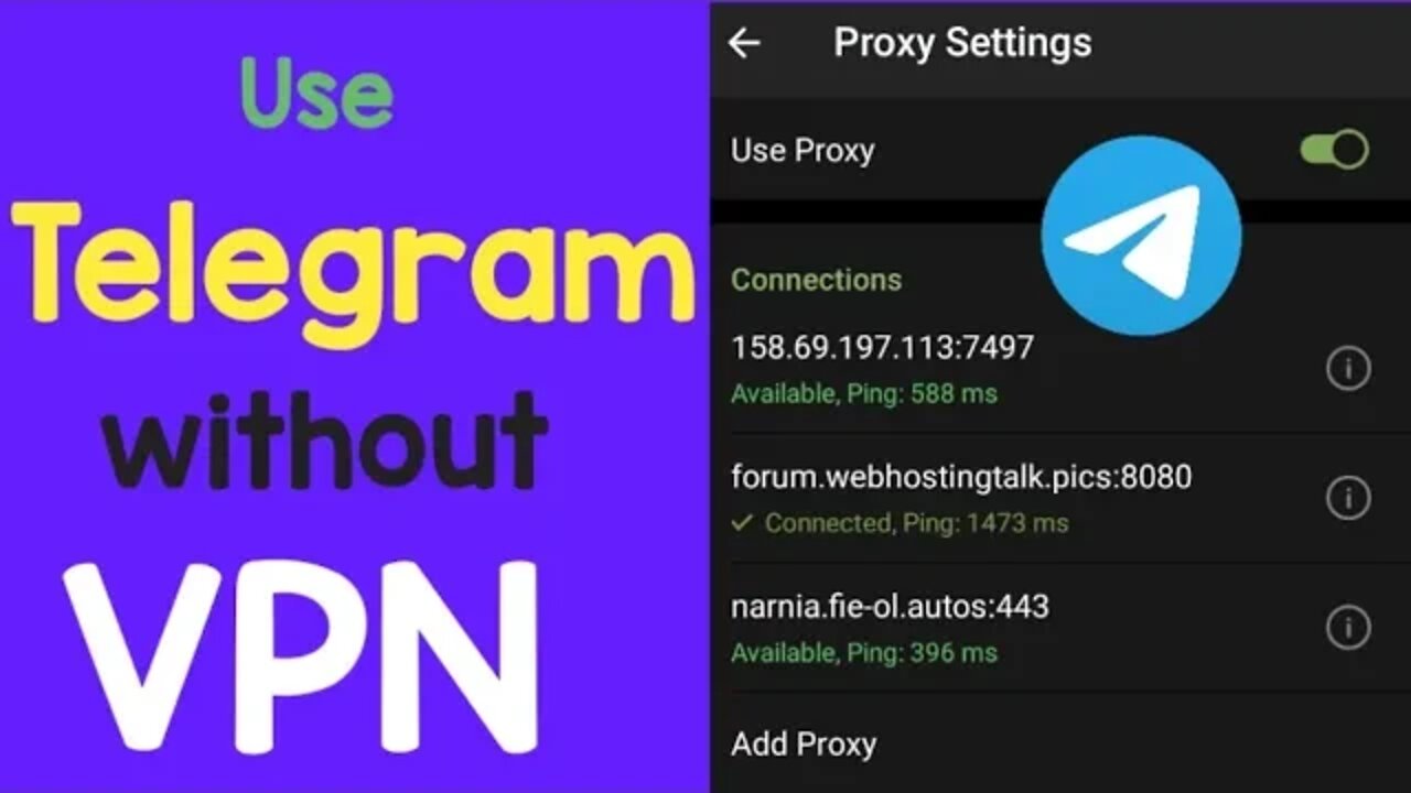 How to use telegram without VPN | telegram proxy settings