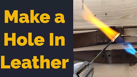 FUN Way To Make A Hole In Leather Belt