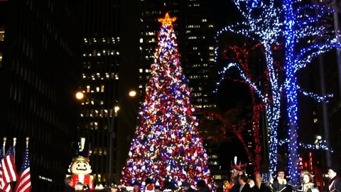 Patriots CHANT 'USA' and 'LET'S GO BRANDON' at Fox News' Tree Relighting Ceremony!