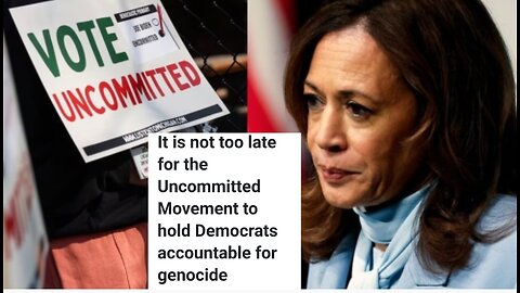 Kamala doesn't deserve your UNCOMMITED vote!