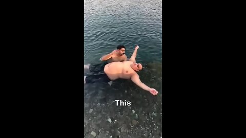 Fat Man Became Unconscious While Swimming 🏊_♂️😱#short