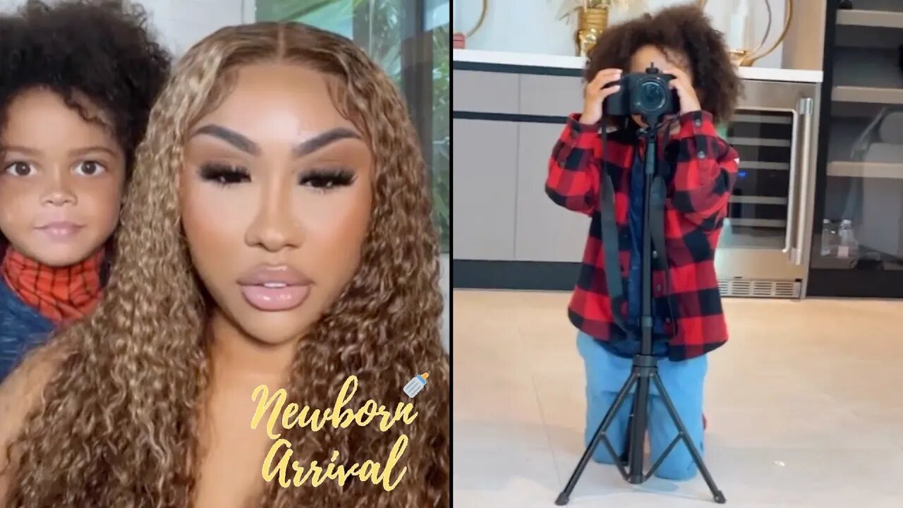 "Yesss Work It Girl" G Herbo & Ari Fletcher's Son Yosohn Fills In For Mommy's Photographer! 📸