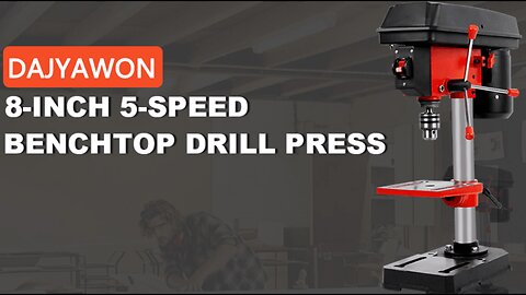 Discover the Power of This 5-Speed Bench Drill Press!